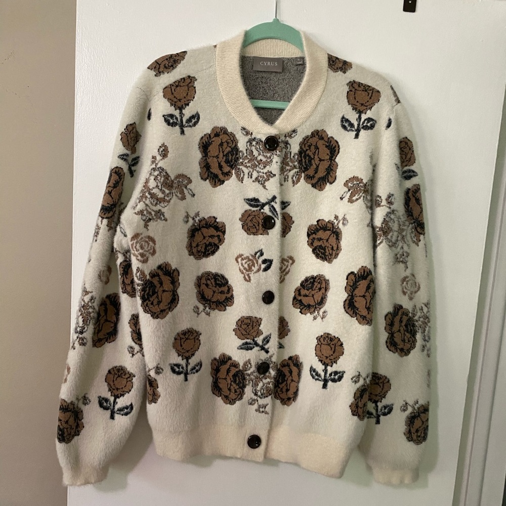 Oversized Fuzzy Cyrus Cardigan